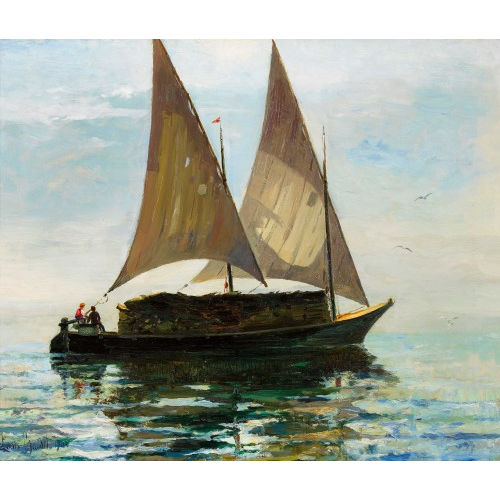 LOUIS-AM�D�E BAUDIT : Segelschiff mit Fracht (DOBIASCHOFSKY AUKTIONEN AG)