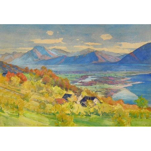 JACQUES ODIER : 'Brione sopra Minusio' (DOBIASCHOFSKY AUKTIONEN AG)