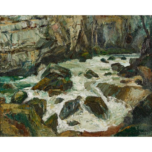 CHARLES L′EPLATTENIER : 'Gorges de l′Areuse' (DOBIASCHOFSKY AUKTIONEN AG)