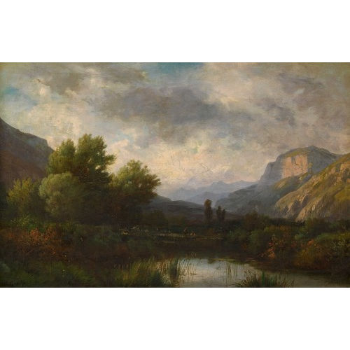 JEAN PHILIPPE GEORGE-JULLIARD : Idyllische Bachlandschaft (DOBIASCHOFSKY AUKTIONEN AG)