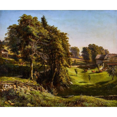 LOUIS (EIGTL. ABRAM-LOUIS BUVELOT) BUVELOT : 'Paysage jurassien' (DOBIASCHOFSKY AUKTIONEN AG)