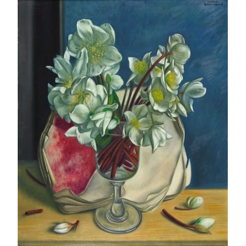 AIM VICTOR BARRAUD : Nature morte aux roses de Nol (DOBIASCHOFSKY AUKTIONEN AG)