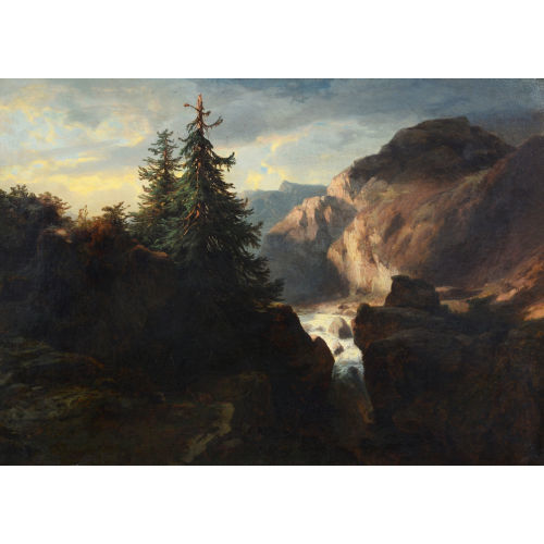 ALEXANDRE CALAME : 'Paysage de montagne' (DOBIASCHOFSKY AUKTIONEN AG)