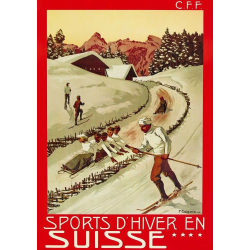 PLINIO COLOMBI : 'Sport d′hiver en Suisse' (DOBIASCHOFSKY AUKTIONEN AG)