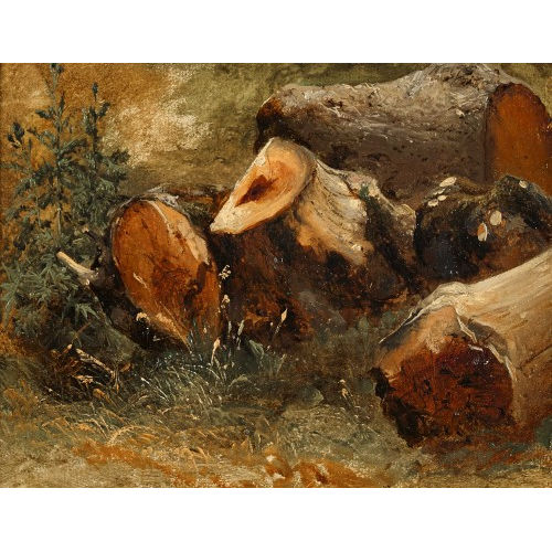 ALEXANDRE CALAME : Souches d′arbres (�tude) (DOBIASCHOFSKY AUKTIONEN AG)