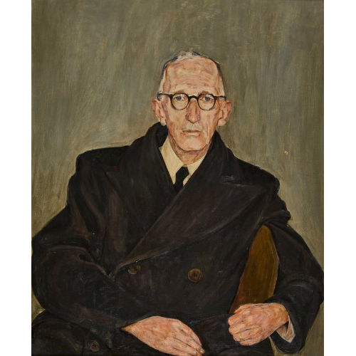 RUDOLF MUMPRECHT : Portr�t eines Mannes im Mantel (DOBIASCHOFSKY AUKTIONEN AG)