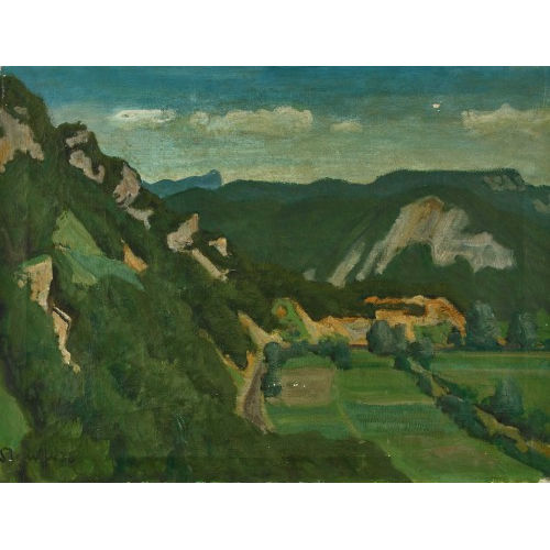 FRED STAUFFER : Sommerliche Voralpenlandschaft (DOBIASCHOFSKY AUKTIONEN AG)