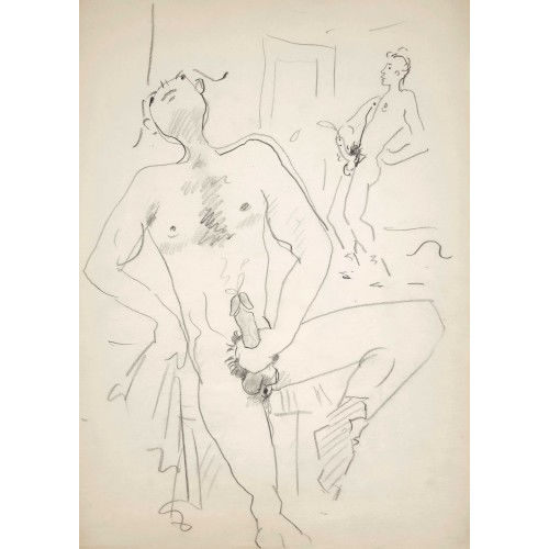 JEAN COCTEAU : 'Erotique - deux personnages' (DOBIASCHOFSKY AUKTIONEN AG)