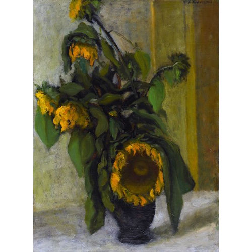 JOHANN WILHELM VON TSCHARNER : Stillleben mit Sonnenblumen (DOBIASCHOFSKY AUKTIONEN AG)