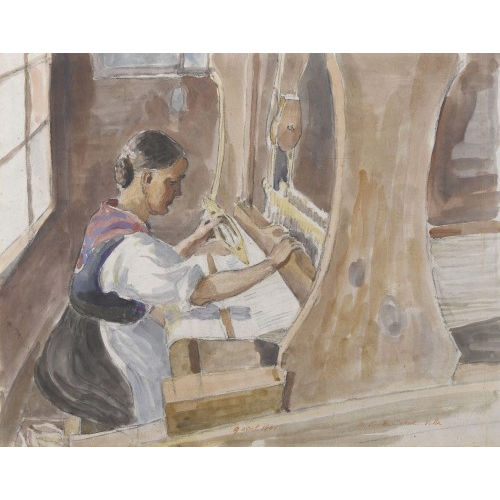MARGUERITE REUTTER-JUNOD : Frau am Webrahmen (DOBIASCHOFSKY AUKTIONEN AG)