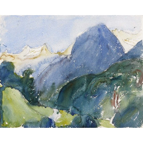 GIOVANNI GIACOMETTI : Sommerlandschaft im Engadin (DOBIASCHOFSKY AUKTIONEN AG)