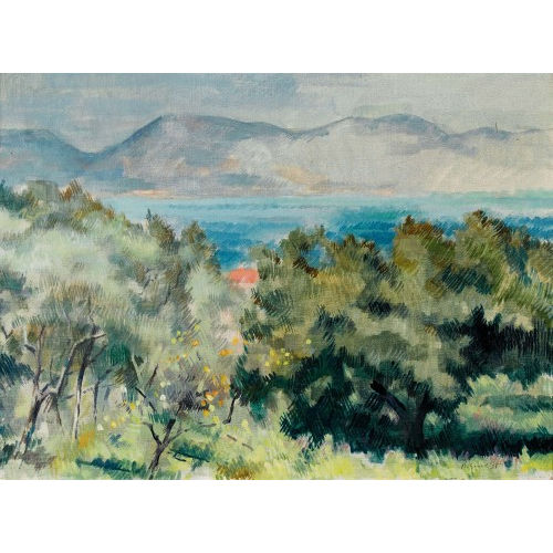 GUNTER B�HMER : Landschaft am Lago Maggiore (DOBIASCHOFSKY AUKTIONEN AG)