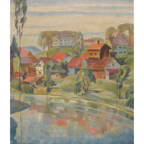 EUGEN HENZIROSS : Aare bei Worblaufen (DOBIASCHOFSKY AUKTIONEN AG)