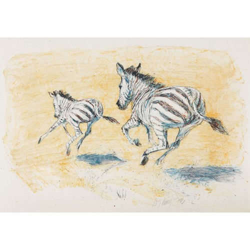 FRITZ HUG : Trabende Zebras (DOBIASCHOFSKY AUKTIONEN AG)