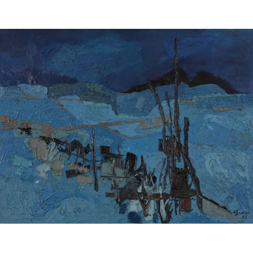 WILLY SUTER : 'Alpe bleue' (DOBIASCHOFSKY AUKTIONEN AG)