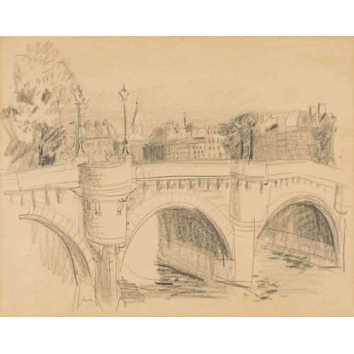 RUDOLF ZENDER : Pont Neuf in Paris (DOBIASCHOFSKY AUKTIONEN AG)