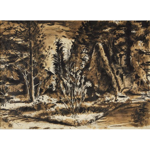 MARTIN LAUTERBURG : Waldlichtung (DOBIASCHOFSKY AUKTIONEN AG)