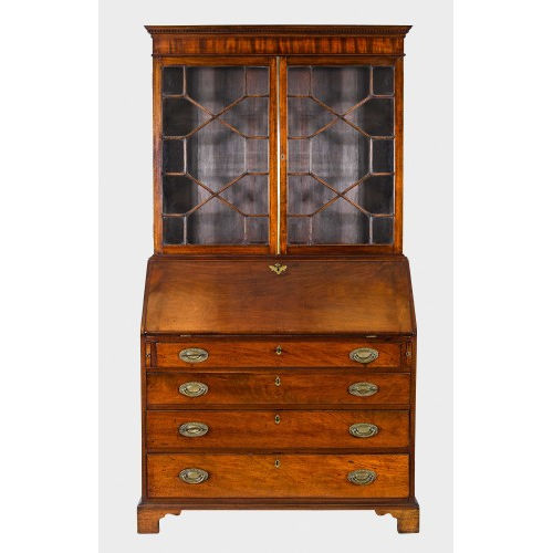 SCHREIBKOMMODE MIT AUFSATZ : Stil Regency, 19. Jh (DOBIASCHOFSKY AUKTIONEN AG)