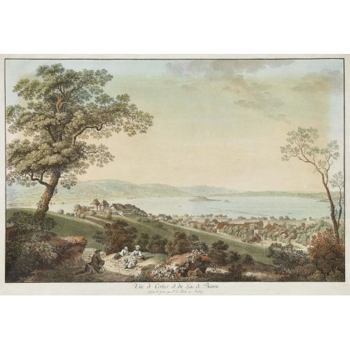JOHANN LUDWIG ABERLI : 'V�e de Cerlier et du Lac de Bienne' (DOBIASCHOFSKY AUKTIONEN AG)