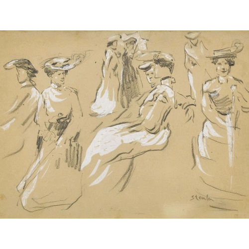 TH�OPHILE-ALEXANDRE STEINLEN : 'Sitzende Damen' (DOBIASCHOFSKY AUKTIONEN AG)