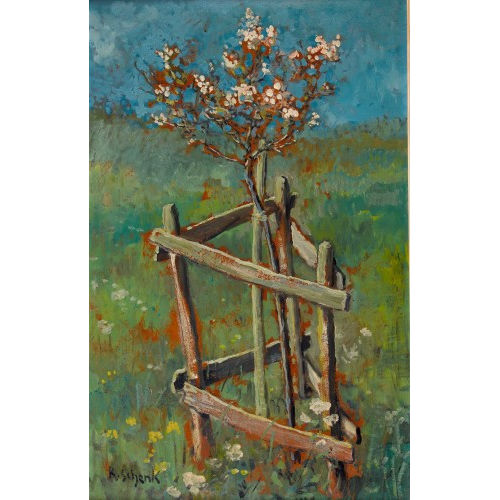 KARL SCHENK : Bl�hendes Obstb�umchen (DOBIASCHOFSKY AUKTIONEN AG)