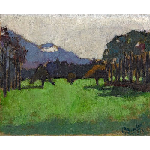 GUSTAVE BUCHET : 'Paysage du Genevois' (DOBIASCHOFSKY AUKTIONEN AG)
