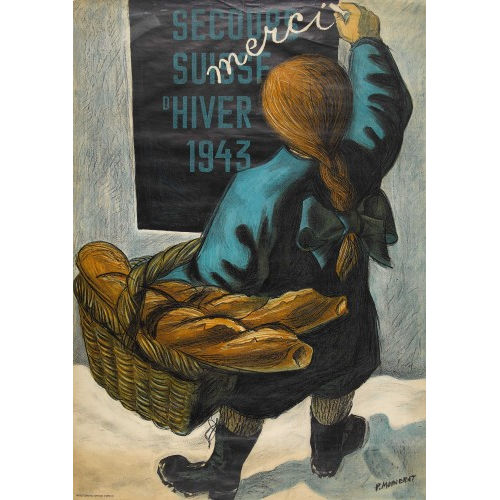 PIERRE MONNERAT : 'Merci, Secours Suisse d'Hiver 1943' (DOBIASCHOFSKY AUKTIONEN AG)