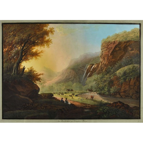 JOHANN HEINRICH I BLEULER : 'Im Haslethal im Canton Bern' (DOBIASCHOFSKY AUKTIONEN AG)