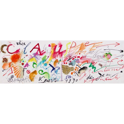JEAN TINGUELY : 'Cher Claude Salutation & Buenos 90...' (DOBIASCHOFSKY AUKTIONEN AG)