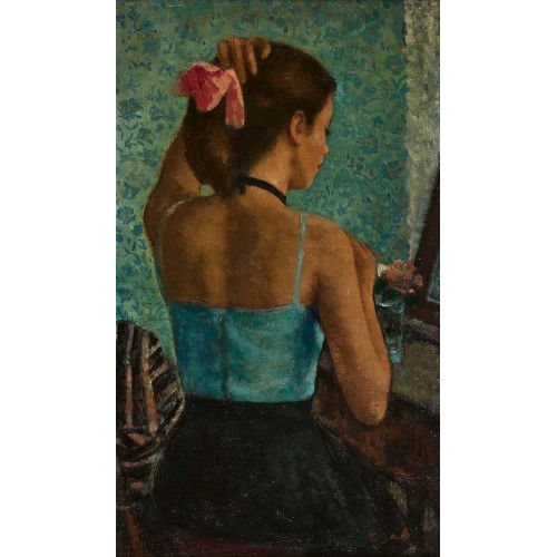 FRANOIS GALL : Jeune fille devant le miroir (DOBIASCHOFSKY AUKTIONEN AG)