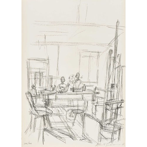 ALBERTO GIACOMETTI : 'Documenta Geigy - Das Unbehagen in der Kunst, eine Sammlung von 10 Originalbl�ttern'. (DOBIASCHOFSKY AUKTIONEN AG)