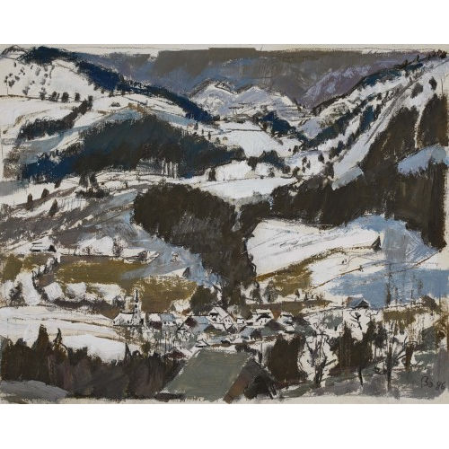 FRED BAUMANN : Winterlandschaft (DOBIASCHOFSKY AUKTIONEN AG)