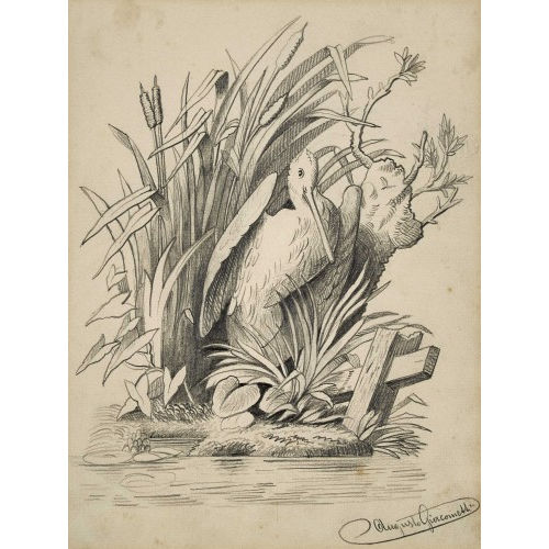 AUGUSTO GIACOMETTI : Reiher im Schilf (DOBIASCHOFSKY AUKTIONEN AG)