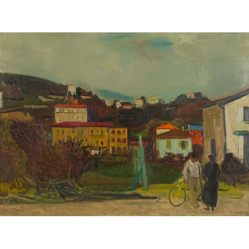 ADRIEN HOLY : 'Hiver � Ascona' (DOBIASCHOFSKY AUKTIONEN AG)