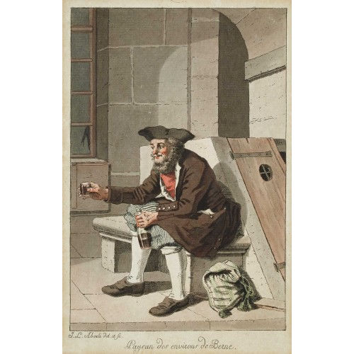 JOHANN LUDWIG ABERLI : 'Paysan des environs de Berne' (DOBIASCHOFSKY AUKTIONEN AG)
