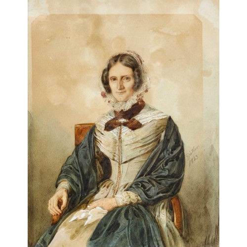 JOHANN FRIEDRICH DIETLER : Bildnis von Marg. Theresia Dunant (DOBIASCHOFSKY AUKTIONEN AG)