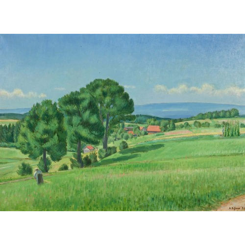ALBIN VIFIAN : Sommerliche Landschaft (DOBIASCHOFSKY AUKTIONEN AG)