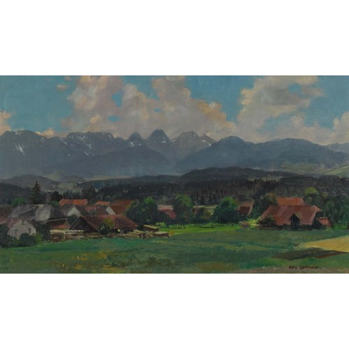 HANS GARTMEIER : 'Landschaft bei Kiesen' (DOBIASCHOFSKY AUKTIONEN AG)