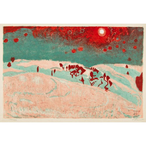 CUNO AMIET : 'Sonnenuntergang in Schneelandschaft' (DOBIASCHOFSKY AUKTIONEN AG)