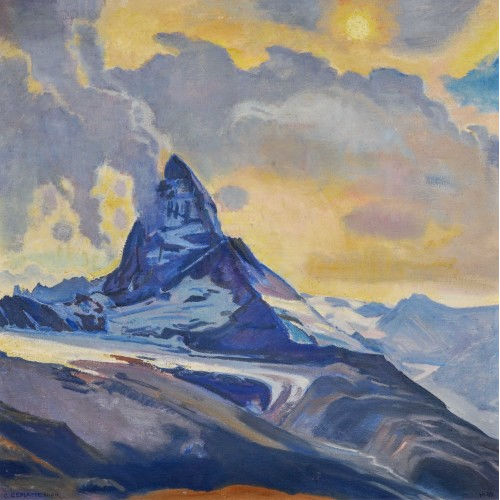 CHARLES L'EPLATTENIER : 'Cervin. Soleil du Soir' (DOBIASCHOFSKY AUKTIONEN AG)