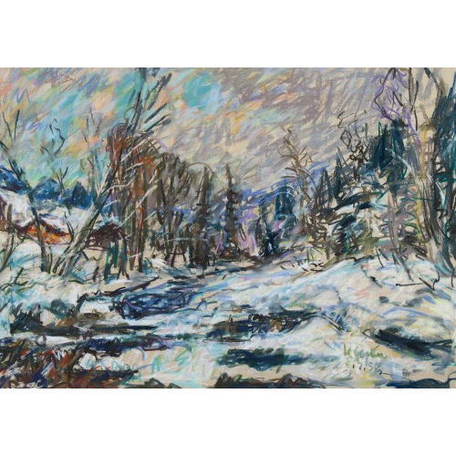 KARL GERBER : Winterlandschaft (DOBIASCHOFSKY AUKTIONEN AG)
