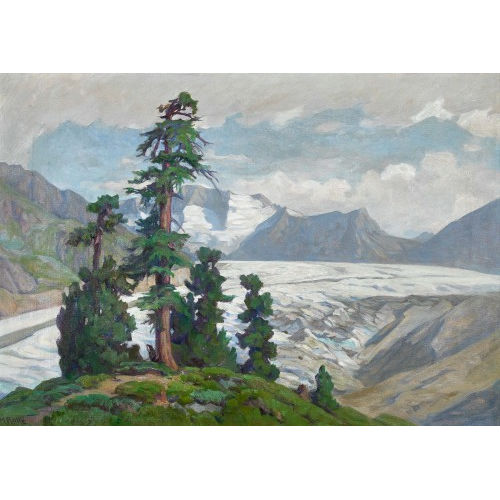 MARIE ROLL� : 'Aletschgletscher' (DOBIASCHOFSKY AUKTIONEN AG)