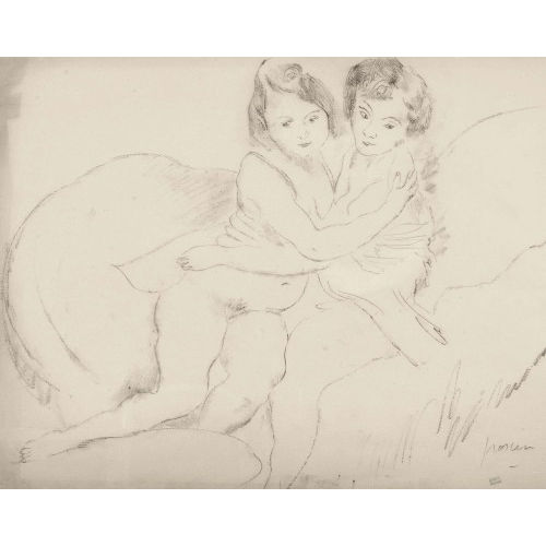 JULES PASCIN : L'treinte (DOBIASCHOFSKY AUKTIONEN AG)