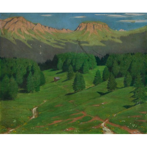 CHRISTIAN FRIEDRICH CONRADIN : 'L�rchenwald' (DOBIASCHOFSKY AUKTIONEN AG)