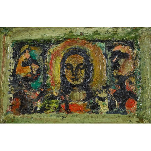 GEORGES ROUAULT : Heilige (Sarah?) mit zwei Figuren (DOBIASCHOFSKY AUKTIONEN AG)