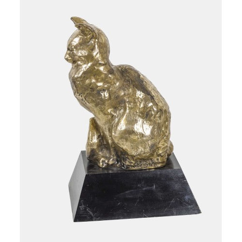 TH�OPHILE-ALEXANDRE STEINLEN : Chat assis (DOBIASCHOFSKY AUKTIONEN AG)