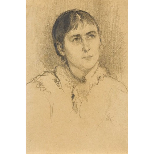 ERNST KREIDOLF : Brustbildnis einer jungen Frau (DOBIASCHOFSKY AUKTIONEN AG)