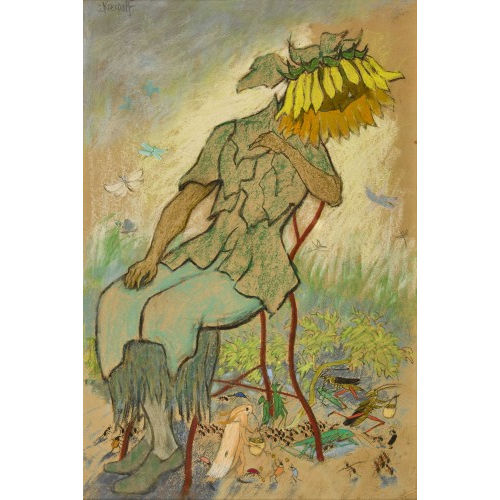 ERNST KREIDOLF : 'Frau Sonnenblume' (DOBIASCHOFSKY AUKTIONEN AG)