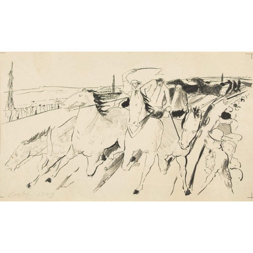 ERNST) COGHUF (EIGTL. STOCKER : Das Pferderennen (DOBIASCHOFSKY AUKTIONEN AG)