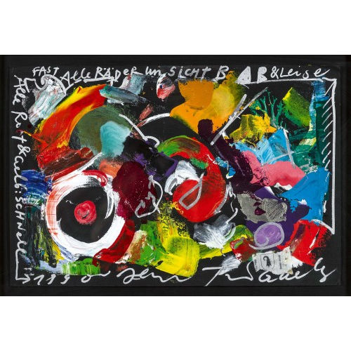JEAN TINGUELY : 'Fast alle R�der unsichtBAR & Leise' (DOBIASCHOFSKY AUKTIONEN AG)